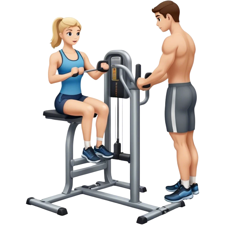 how to use gym calf-raise machine emoji