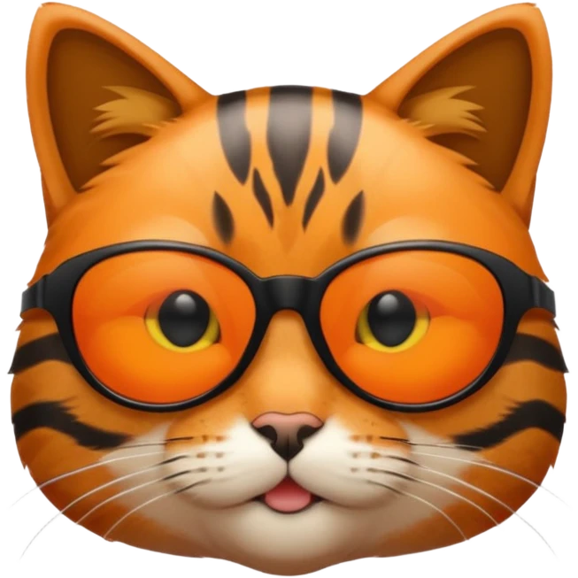 Cat wearing sunglasses emoji