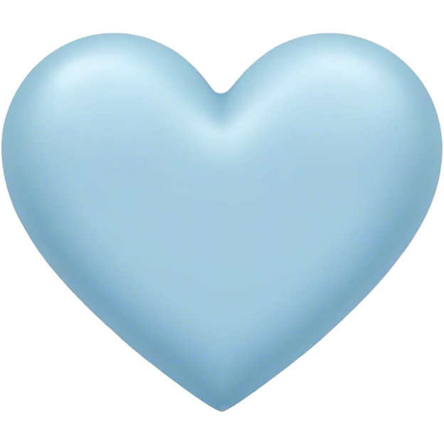 Pastel blue heart emoji