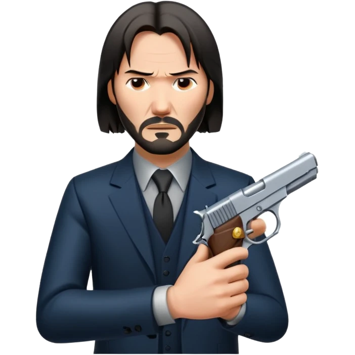 john wick holding pistol emoji