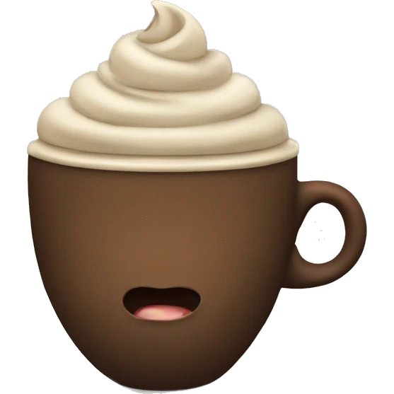 Mocha coffee emoji