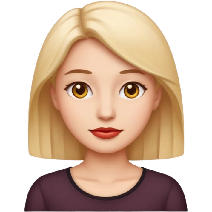 Tête jolie femme emoji emoji