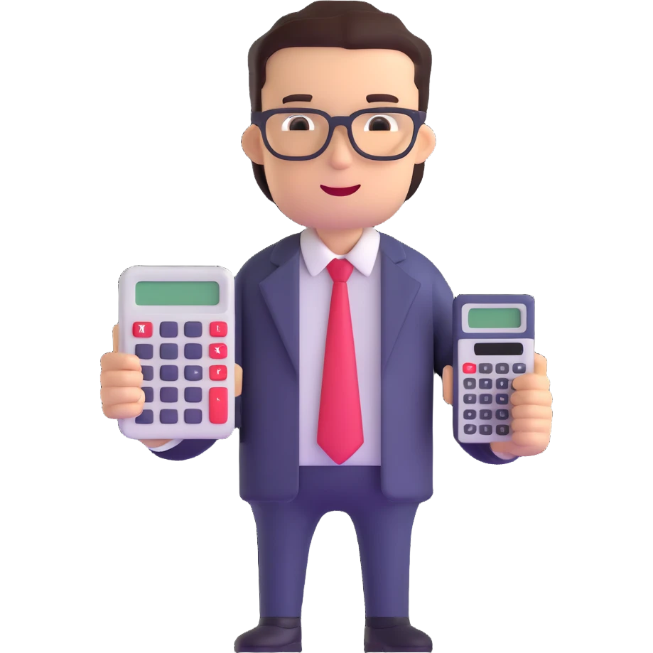 accountant with calculator emoji