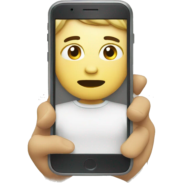 watching video from phone emoji