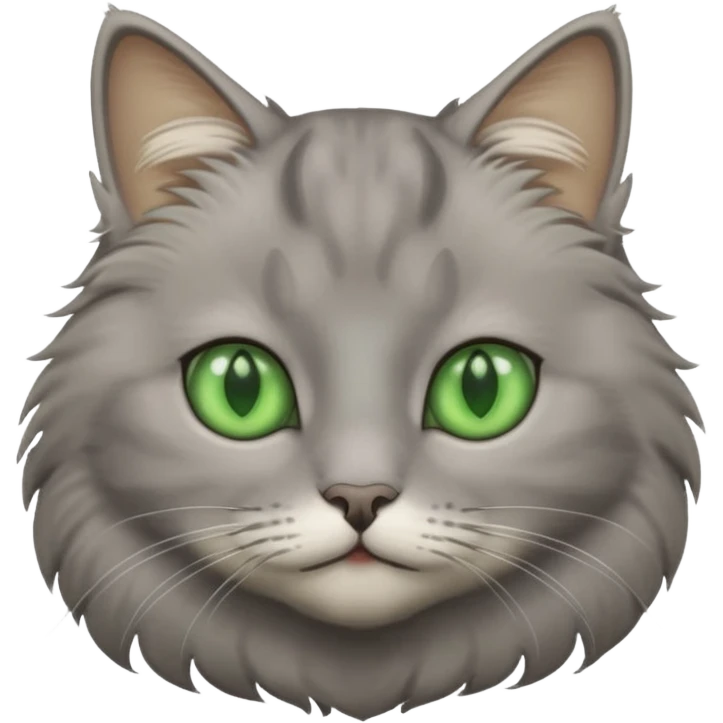 Grey cat emoji