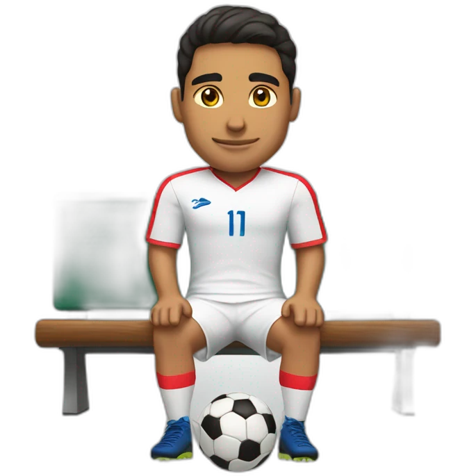 latino bench soccer player emoji
