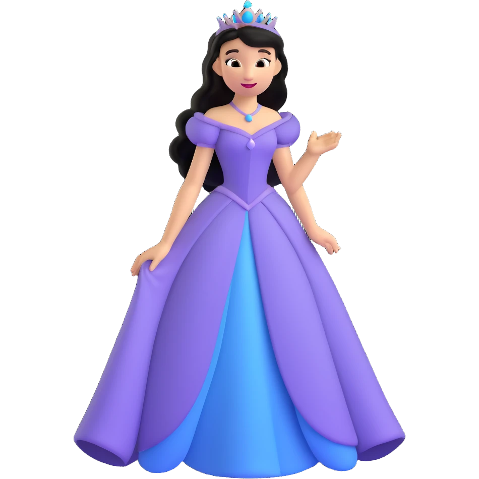 Disney princess character emoji