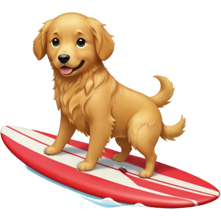 dog surfing emoji