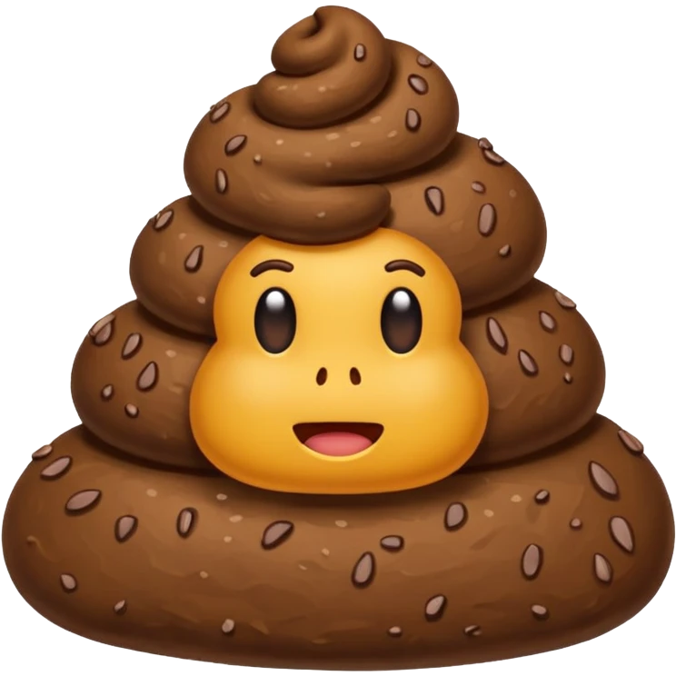 Poop shows a like emoji