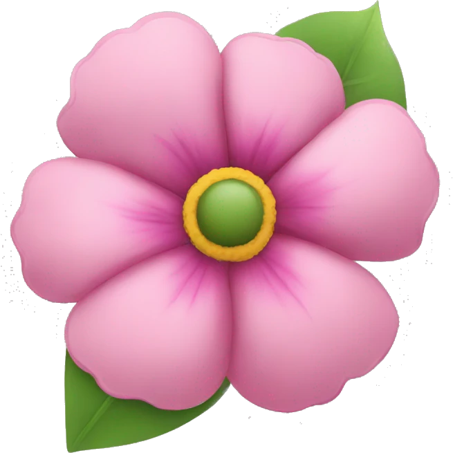 a flower emoji