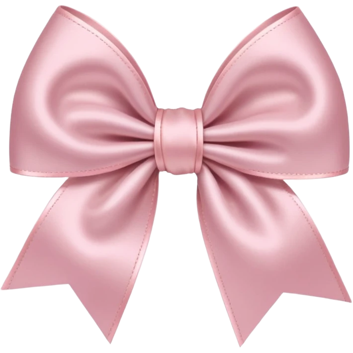 light pink bow on light pink bow emoji