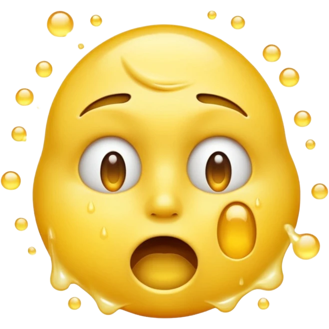 Face Exhaling emoji  with sweat emoji