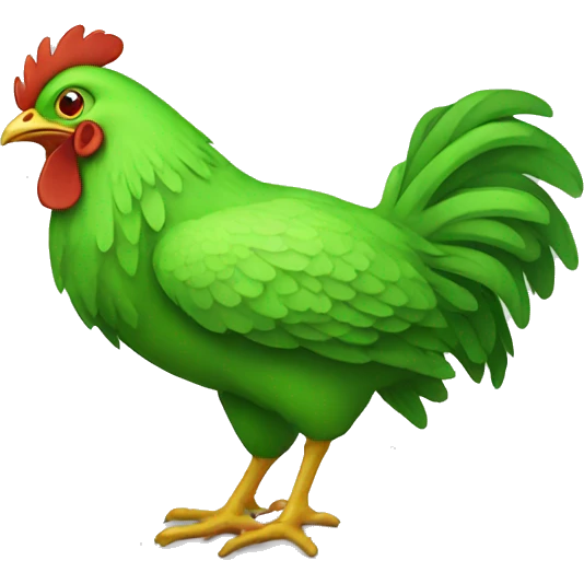 green chicken emoji