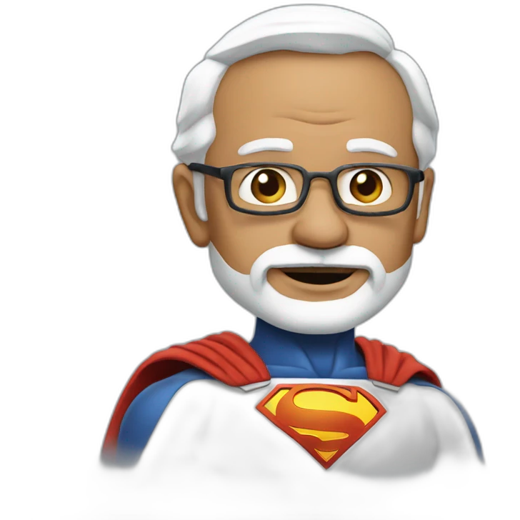 Modi super man emoji