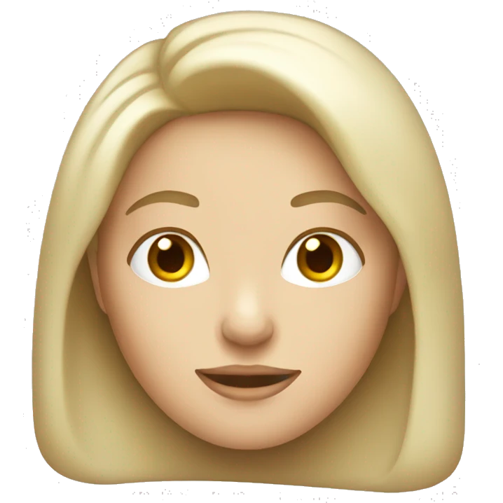 A white woman, hard to nend emoji