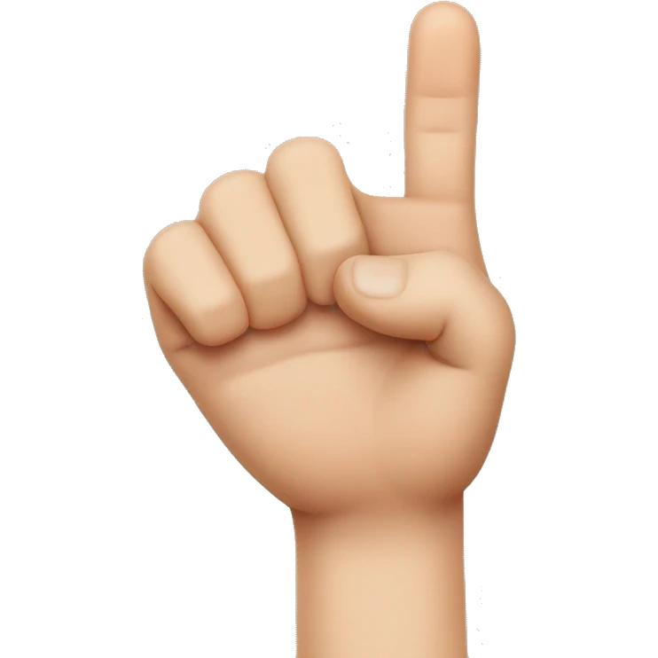 close the thumb finger, index finger and middle finger  emoji