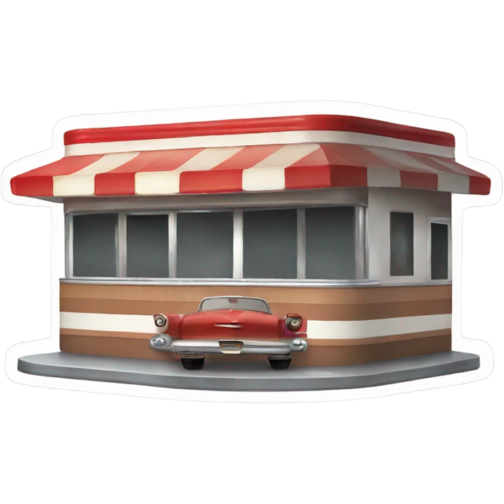 Vintage American diner  emoji