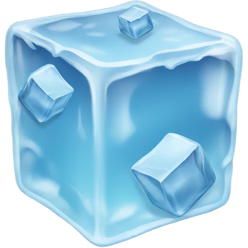 ice cubes realistic  emoji