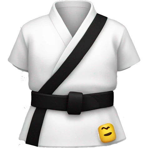 black karate belt emoji