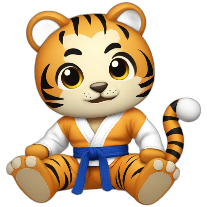 Jiu-jitsu Fighter Tiger emoji