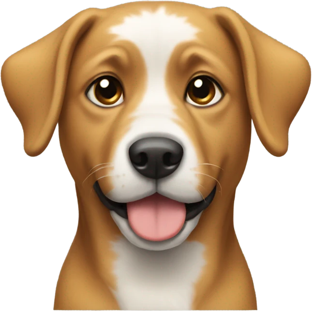 A dog with ahora emoji