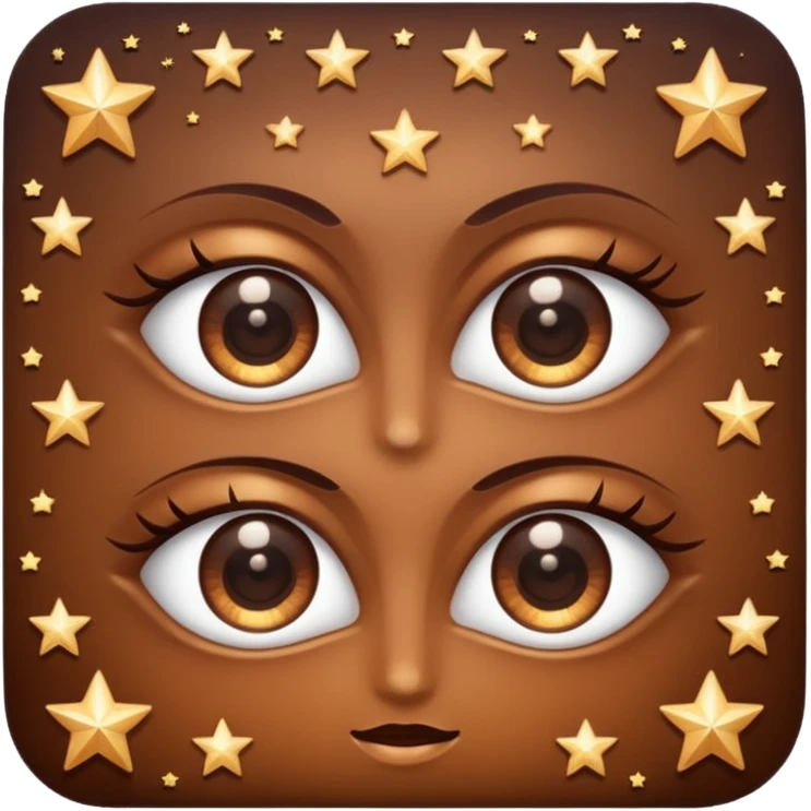 Eyes sparkling with stars(only eyes emoji 👀) emoji