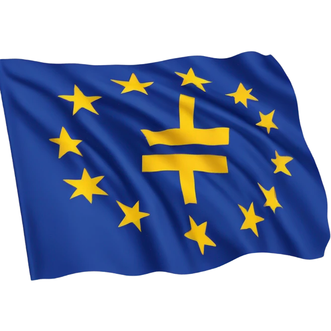 the flag of the European Union emoji