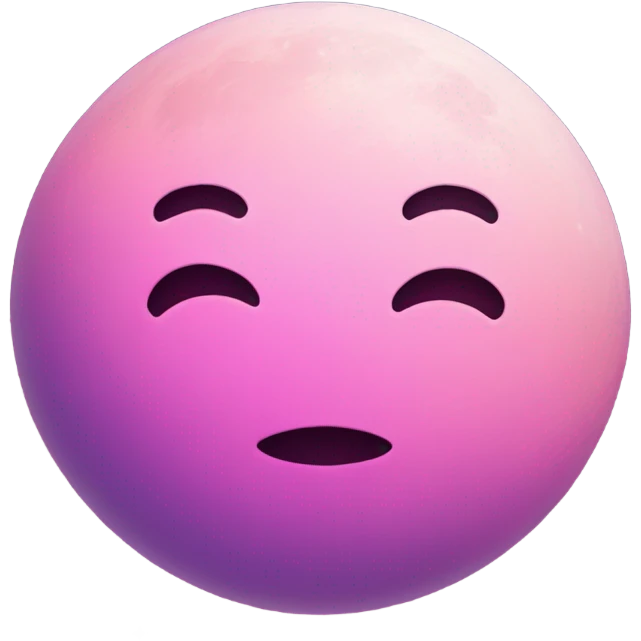 Luna rosa emoji