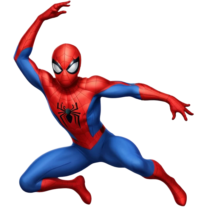Spider-Man superhero in classic red and blue costume emoji