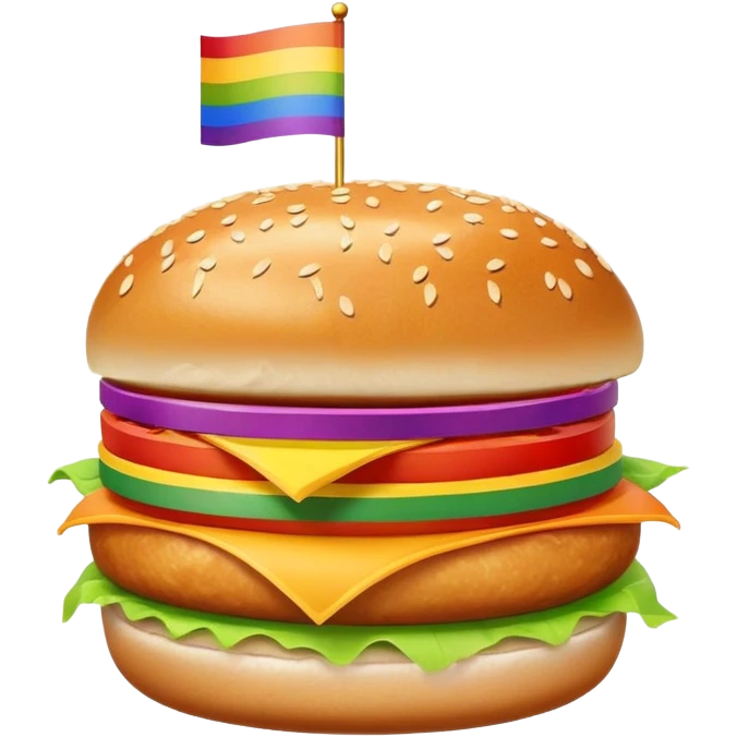 Chicken burgers gay emoji