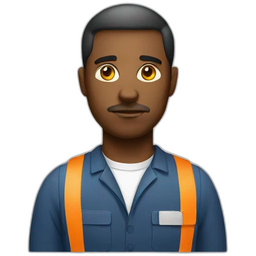 serious worker emoji