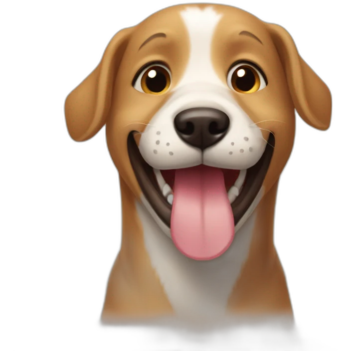 perrito sonriendo emoji