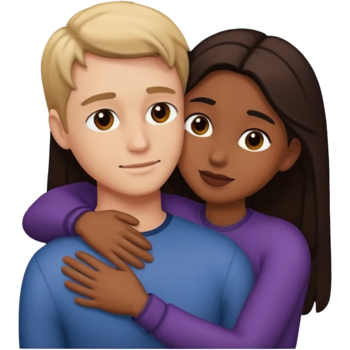 moment between lovers dark  emoji