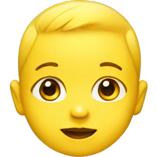 Yellow baby emoji
