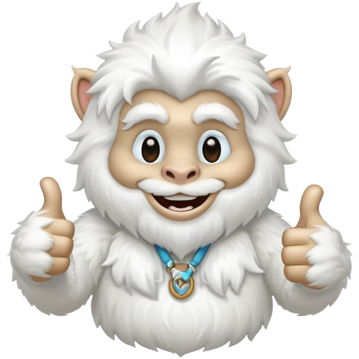 a yeti giving a thumbs up emoji