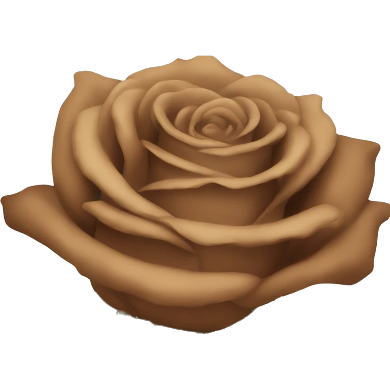 a bunch of brown rose emoji