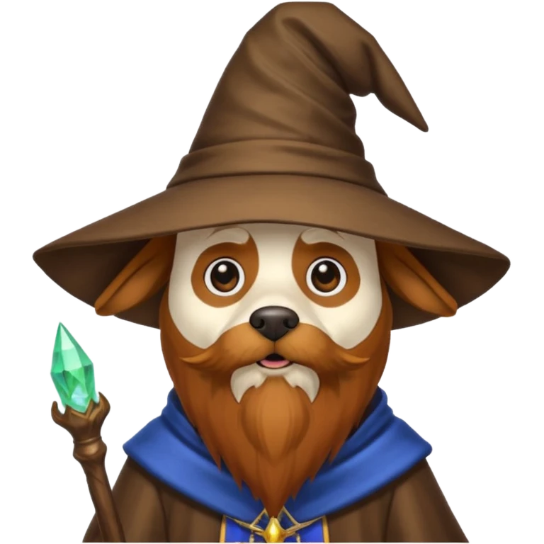 Dog wizard emoji