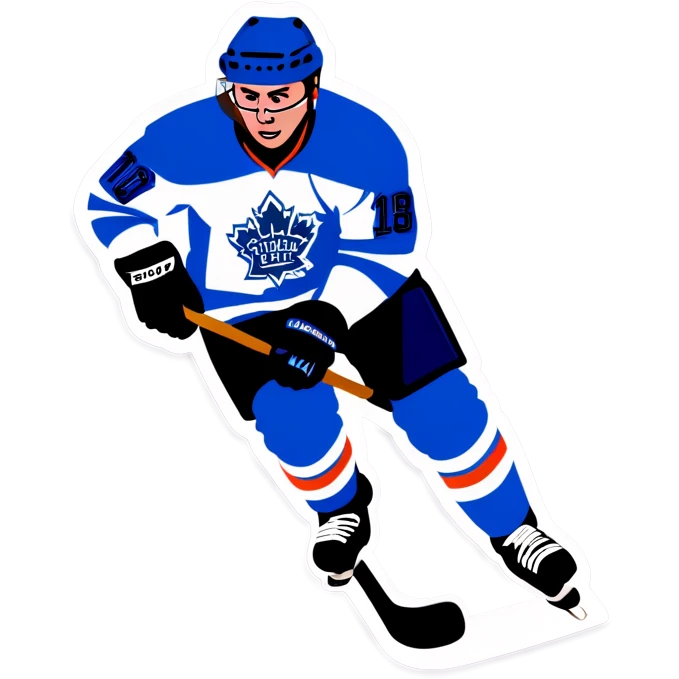 Playing hockey emoji