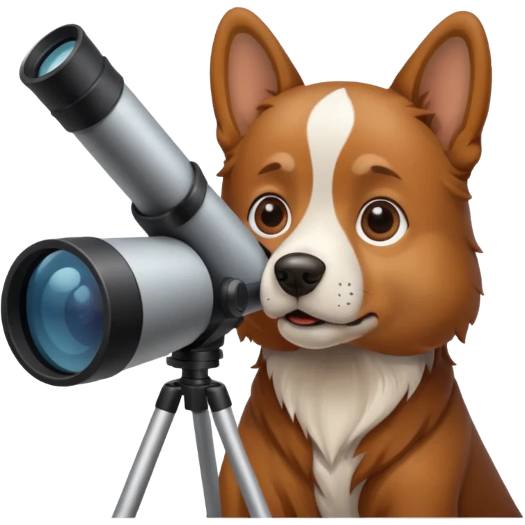dog with telescope  emoji