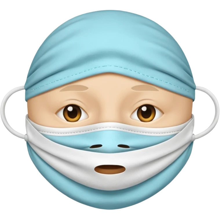 Mouth mask no face emoji