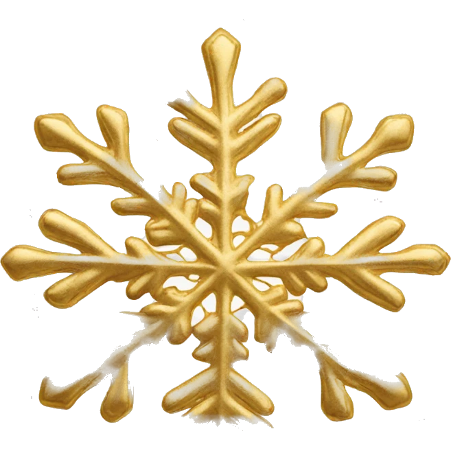 Chanel snowflake gold emoji
