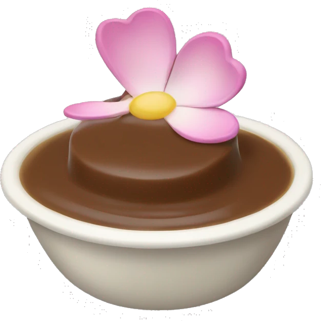 soy pudding. It is shaped like flower emoji