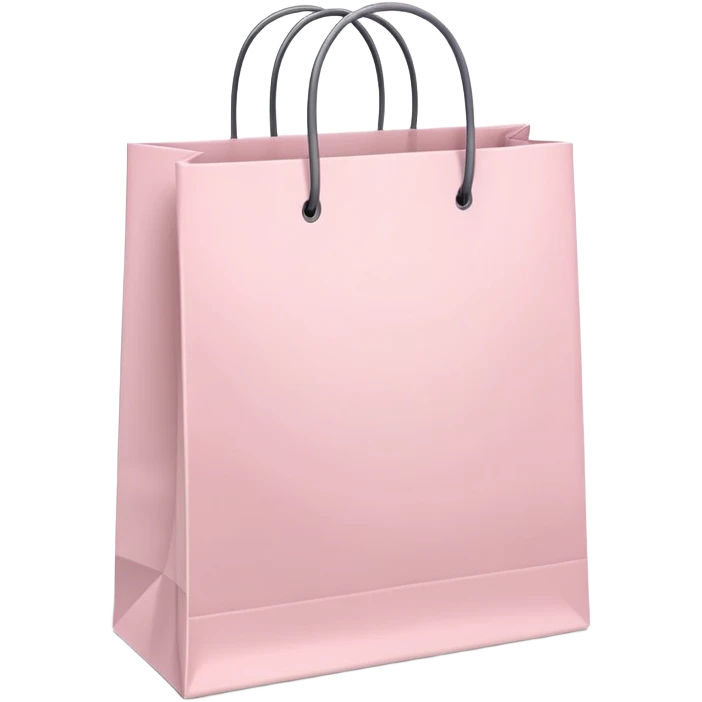 Pale Pink shopping bags emoji