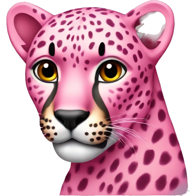 Pink Cheetah emoji