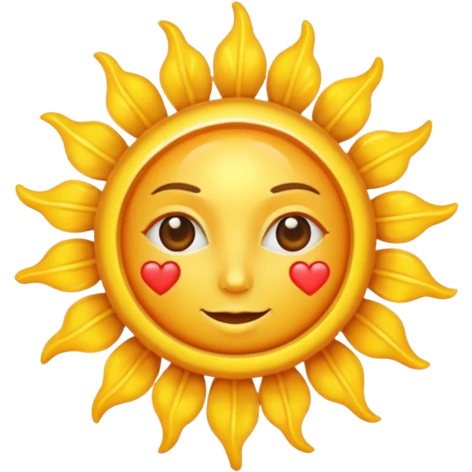 sun-themed heart emoji