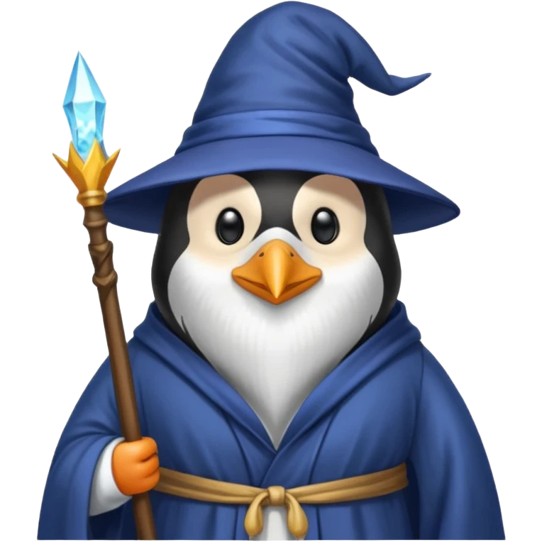 Penguin Wizard emoji