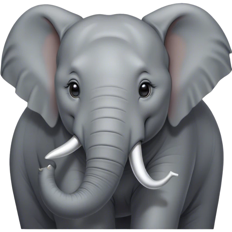Cinematic Noble Elephant Portrait Emoji, Poised and regal, with a massive, majestic build and a smooth, well-groomed gray hide adorned with gentle wrinkles and proud tusks, deep-set soulful eyes, Simplified yet sharp and sophisticated features, highly detailed, glowing with a soft, dignified glow, high shine, intelligent and gentle, stylized with an air of ancient wisdom, focused and attentive, soft glowing outline, capturing the essence of a watchful and confident giant, so majestic it feels as though it could trump out of the screen with effortless authority! emoji