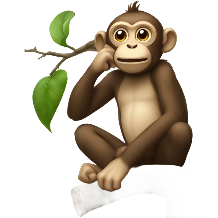 Monkey says good night emoji