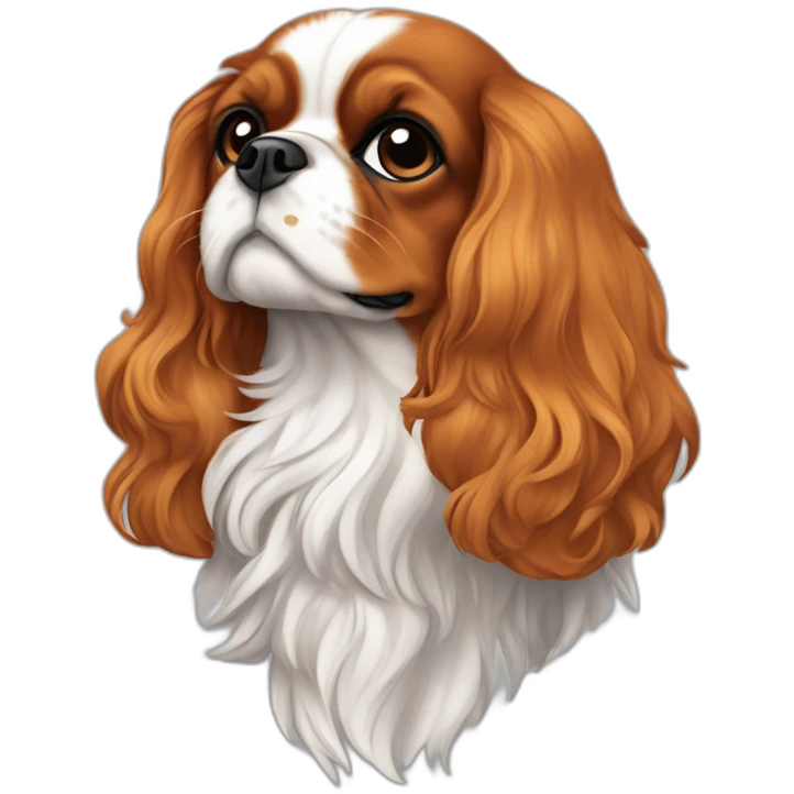 Cavalier King Charles fume emoji