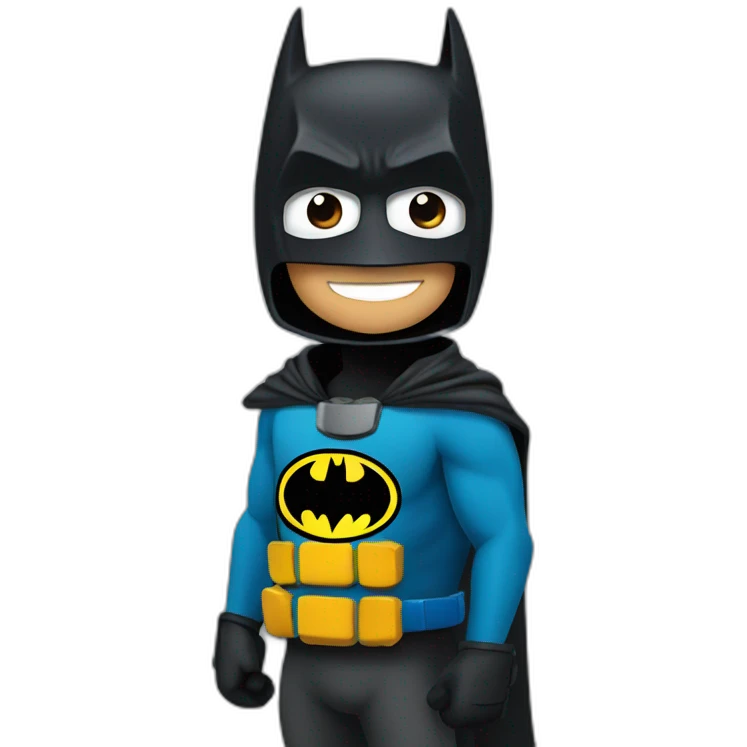 Batman with a snowboard  emoji
